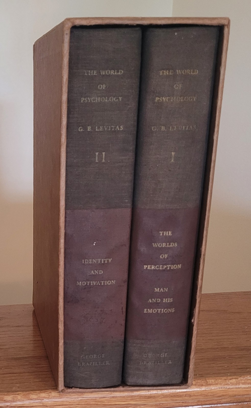 The World Of Psychology 1st Printing G.B. Levitas 1963 Hardcover Boxed Set