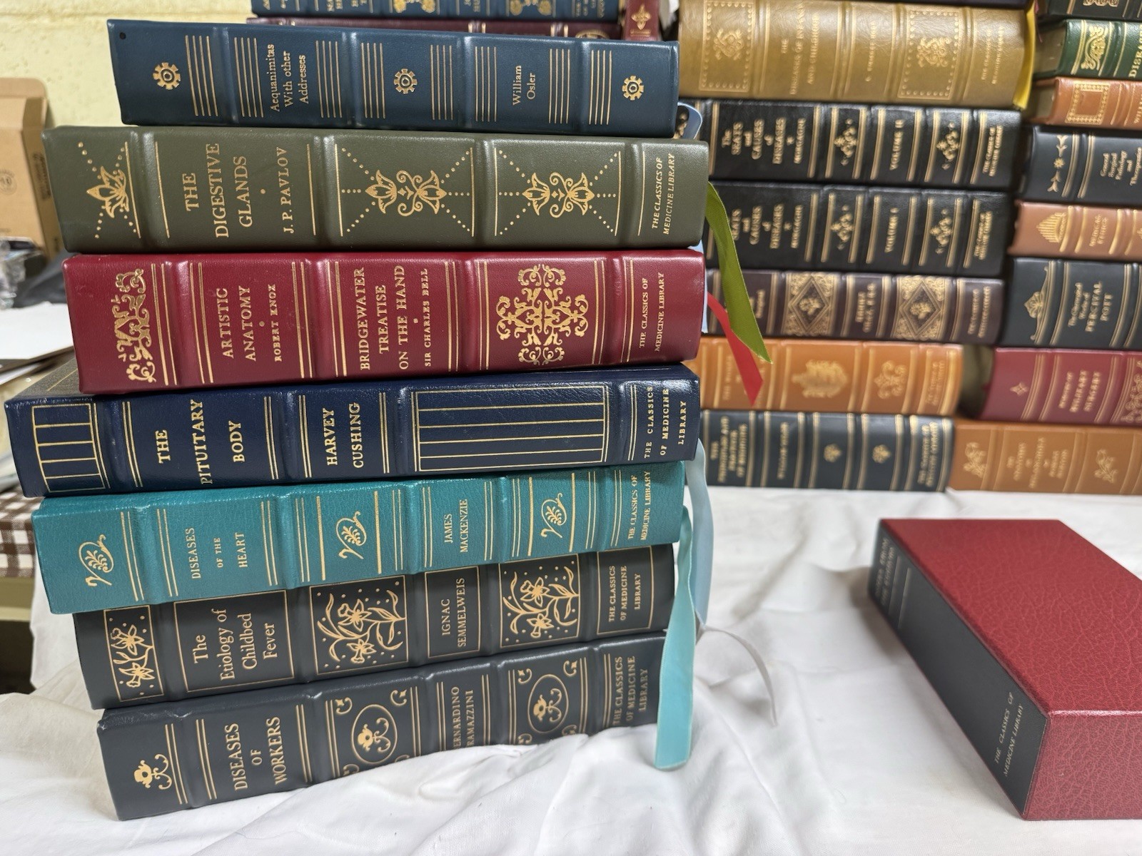 The Classics of Medicine Library Limited Edition Leather-Bound Books – Lot of 79