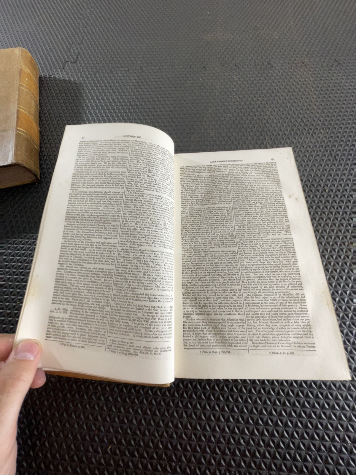 1847 Rollins Ancient History of World Vol. 1 & 2 Leather