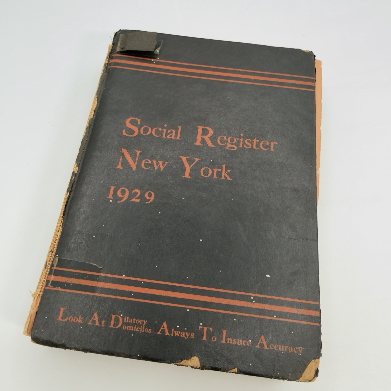 1929 Social Register New York Directory Vol XLIII Antique Society Genealogy Book