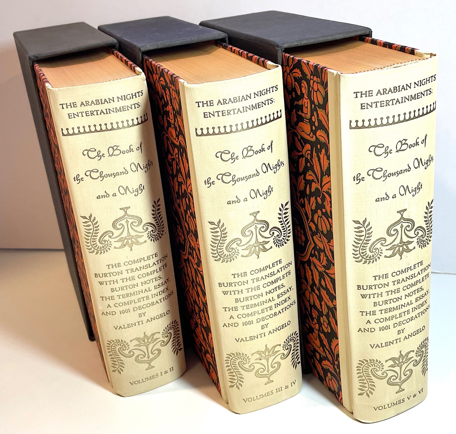 Book of the Thousand Nights & A Night Complete Set Heritage Press 1962 Vol I-VI