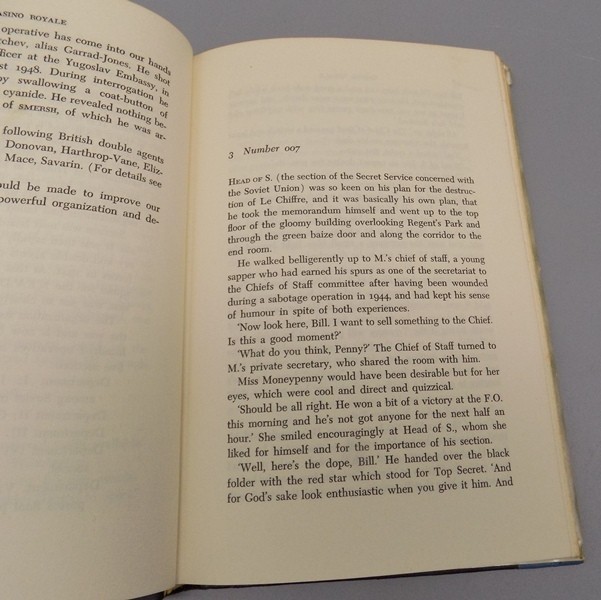 CASINO ROYALE 1953 Ian Fleming Vintage Book Club Edition HC w/ DJ James Bond 007