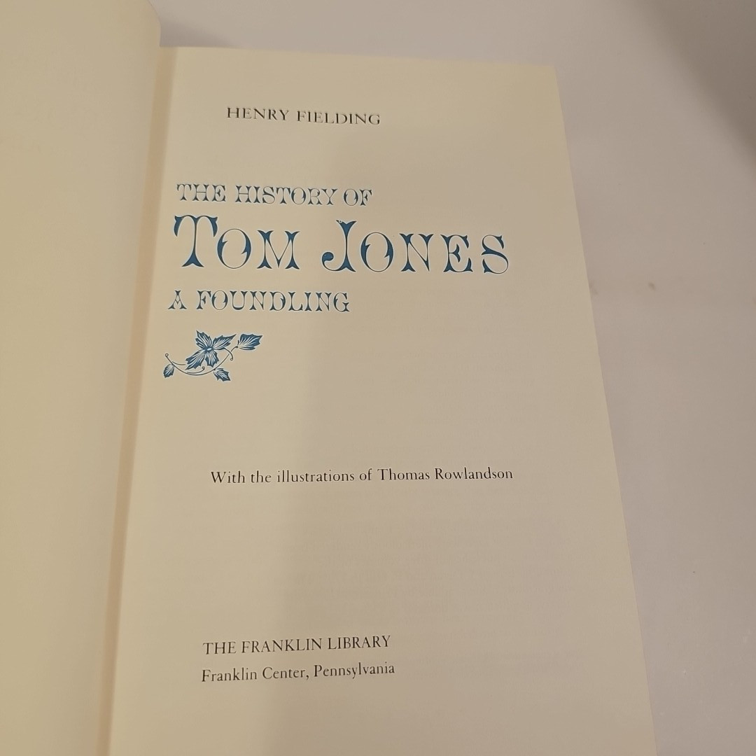 Tom Jones By Henry Fielding – Franklin Library 1980 Leatherette Gilt Edges HA