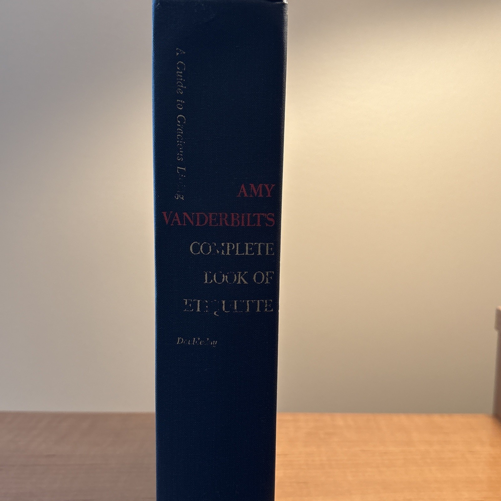 Signed Amy Vanderbilt’s complete Book of Etiquette 1958 HC Early Andy Warhol Art
