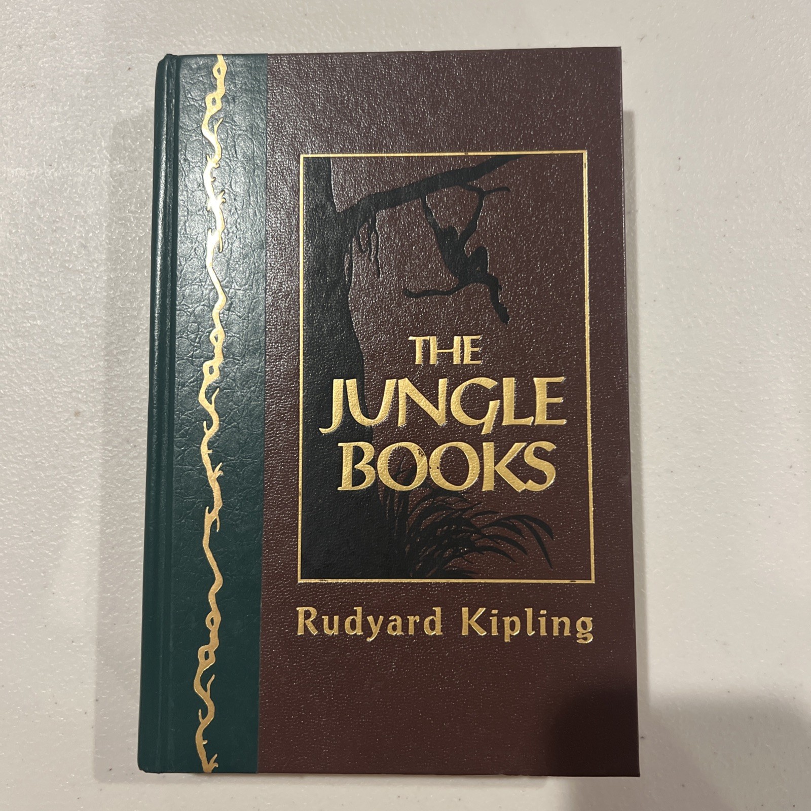 The Jungle Books by Rudyard Kipling, Hardcover, Leather Bound