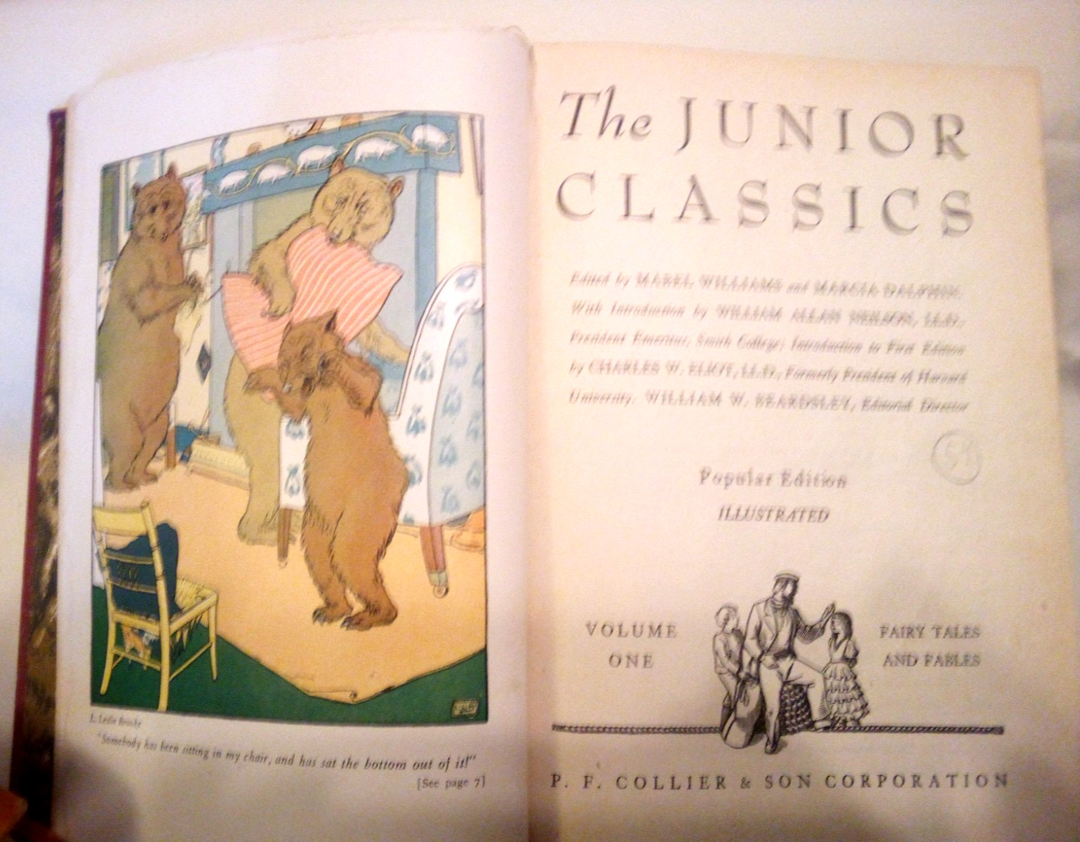 The Junior Classics Children’s Books Volumes 1 and 6 Vintage