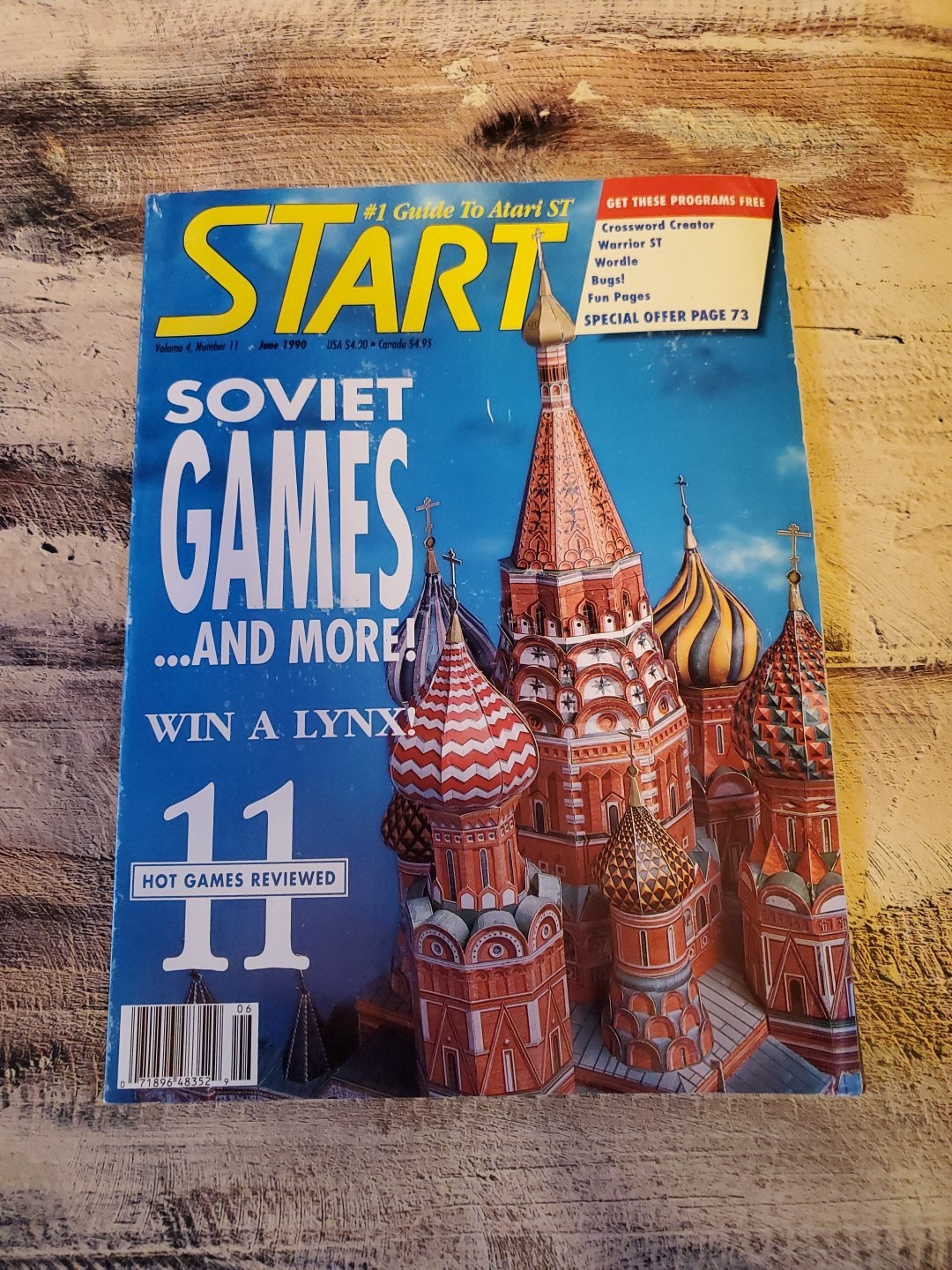 Vintage START Magazine- #1 Guide to Atari June 1990 Volume 4 No. 11 No Disk