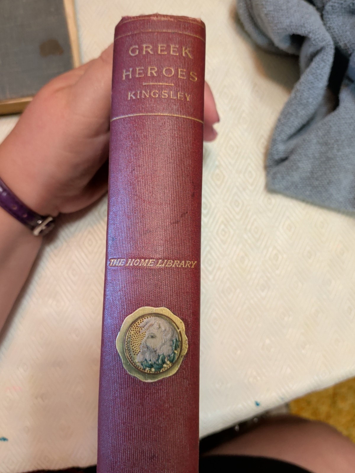The Greek Heroes Charles Kingsley A. L. Burt Home Library Antique Book Hardcover