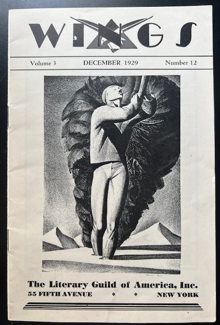 1929 “Wings” Rockwell Kent / The Literary Guild Of America Booklet Vol. 3 No. 12