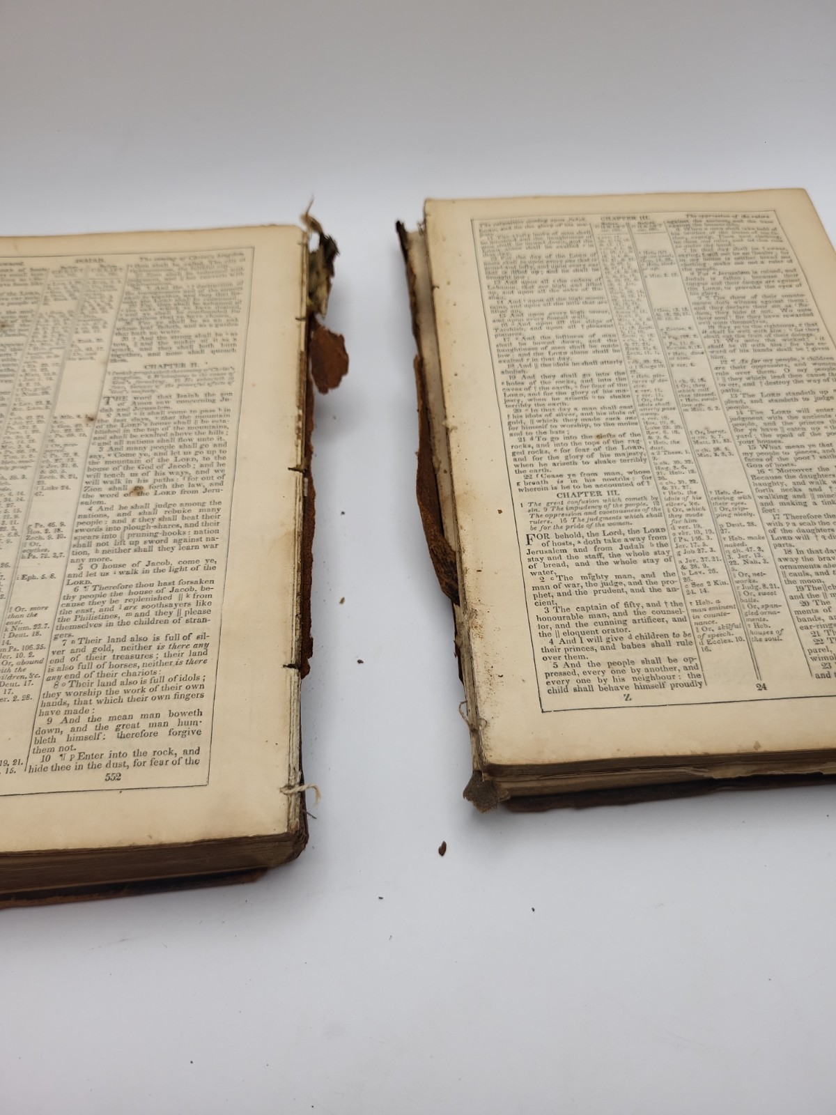 1854 American Bible Society NY Old & New Testament Original Tongues For Repair!