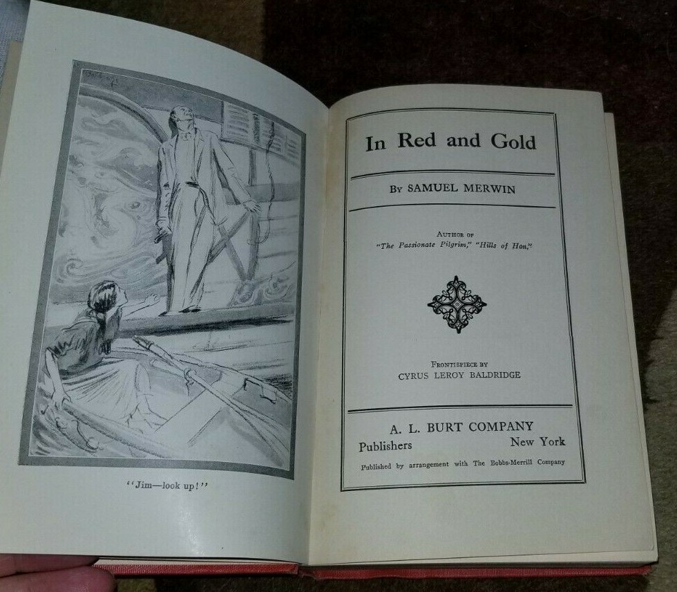 1921 IN RED AND GOLD Samuel Merwin Cyrus Leroy Baldridge China Sea Shanghai SHIP