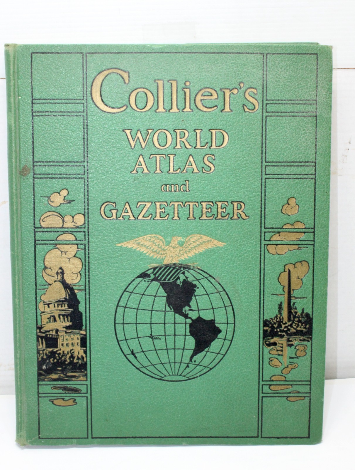 Collier’s World Atlas and Gazetteer Hardcover 1942 Edition P.F. Collier & Son