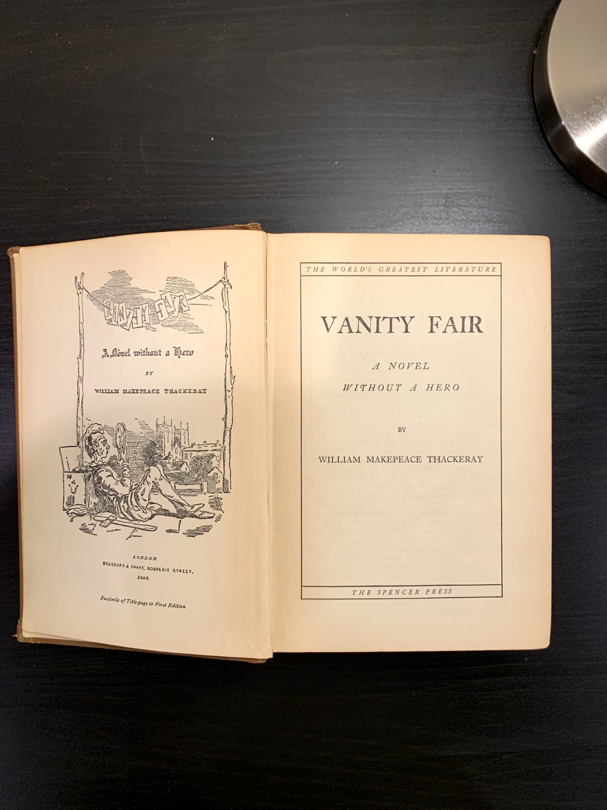 1936 Vanity Fair by William Thackeray Spencer World’s Greatest Literature HC