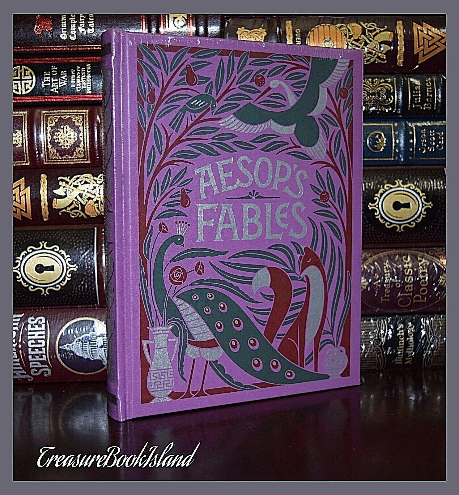 Aesop’s Fables Illustrated by Rackham Crane New Sealed Leather Bound Collectible