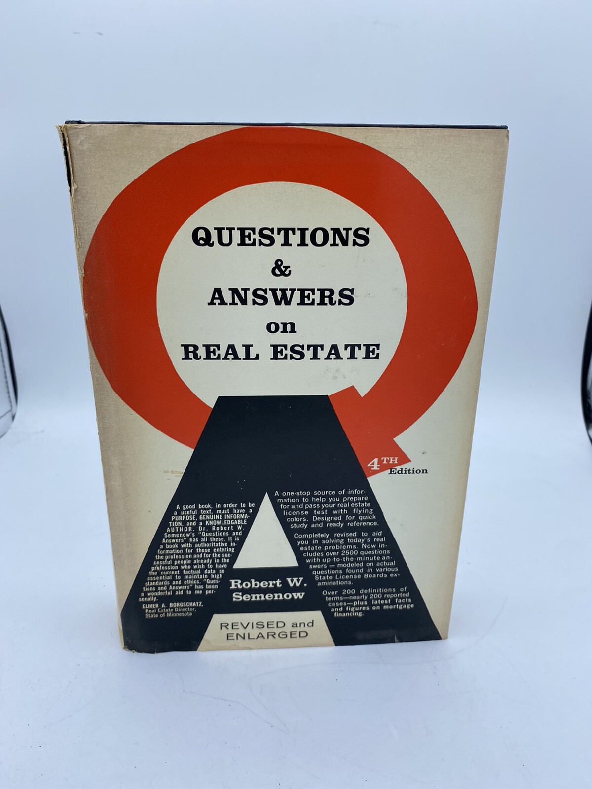 Vintage 1965 Questions And Answers On Real Estate 4th Ed By Robert W. Semenow