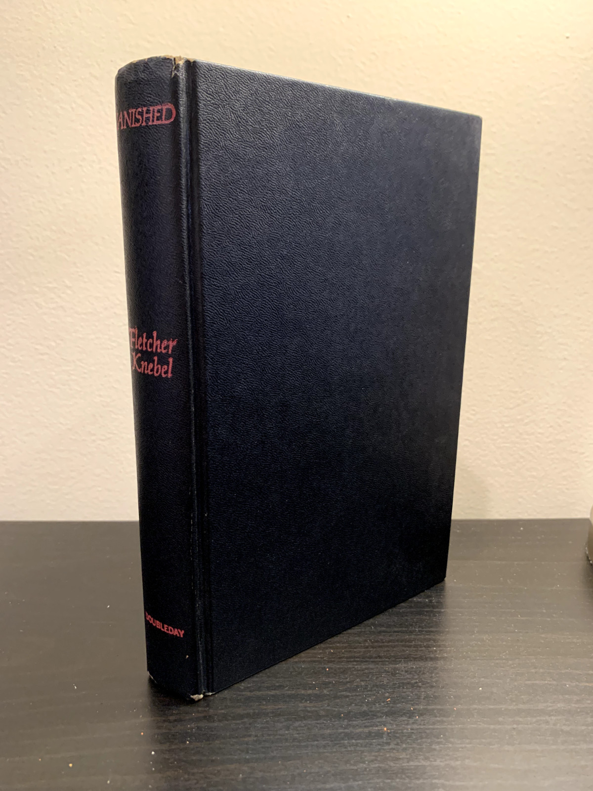 Fletcher Knebel VANISHED 1st Edition 1st Printing 1968