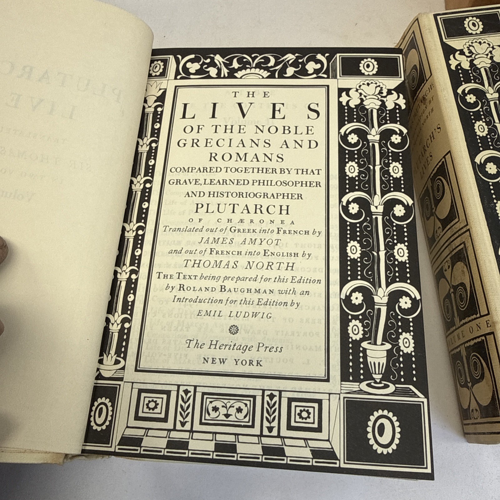 Plutarch’s Lives Translated by Sir Thomas North Heritage Press Boxed Set