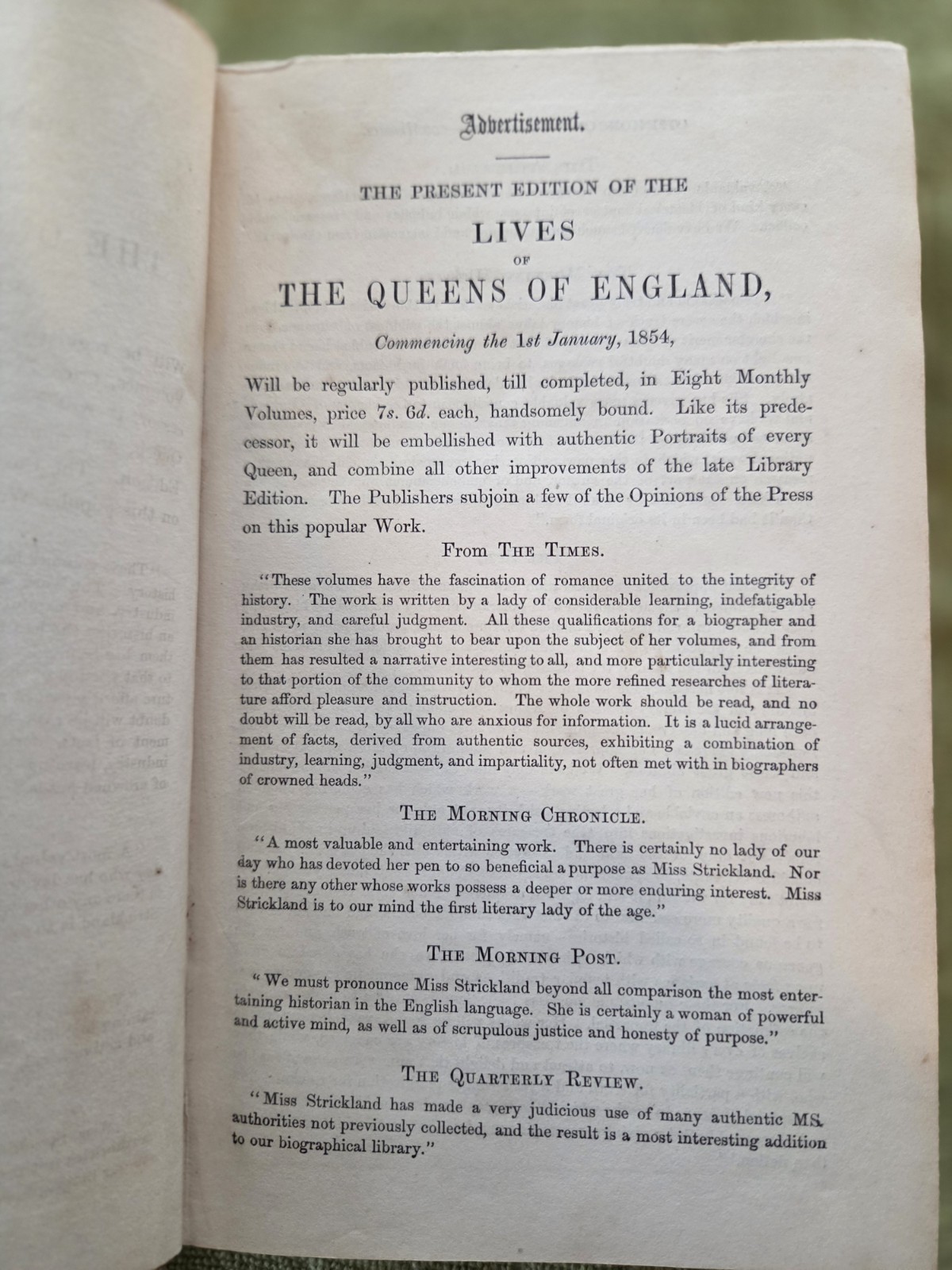 Rare 1854, 8 Bk set, Lives of the Queens of England, Agnes Strickland, Ship Free