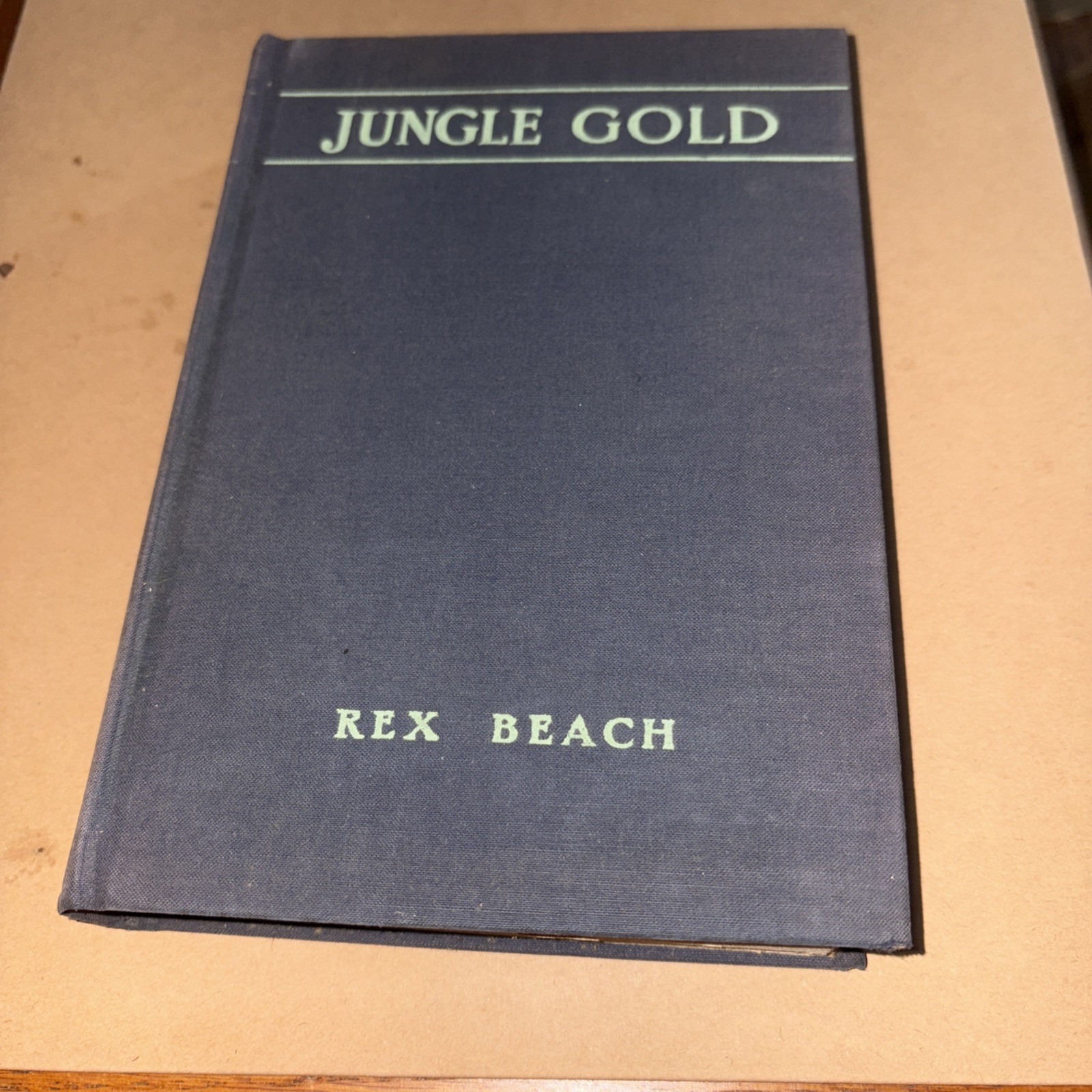Signed! 1935, Jungle Gold by Rex Beach, Farrar & Rinehart, HC 1st Ed Mystery