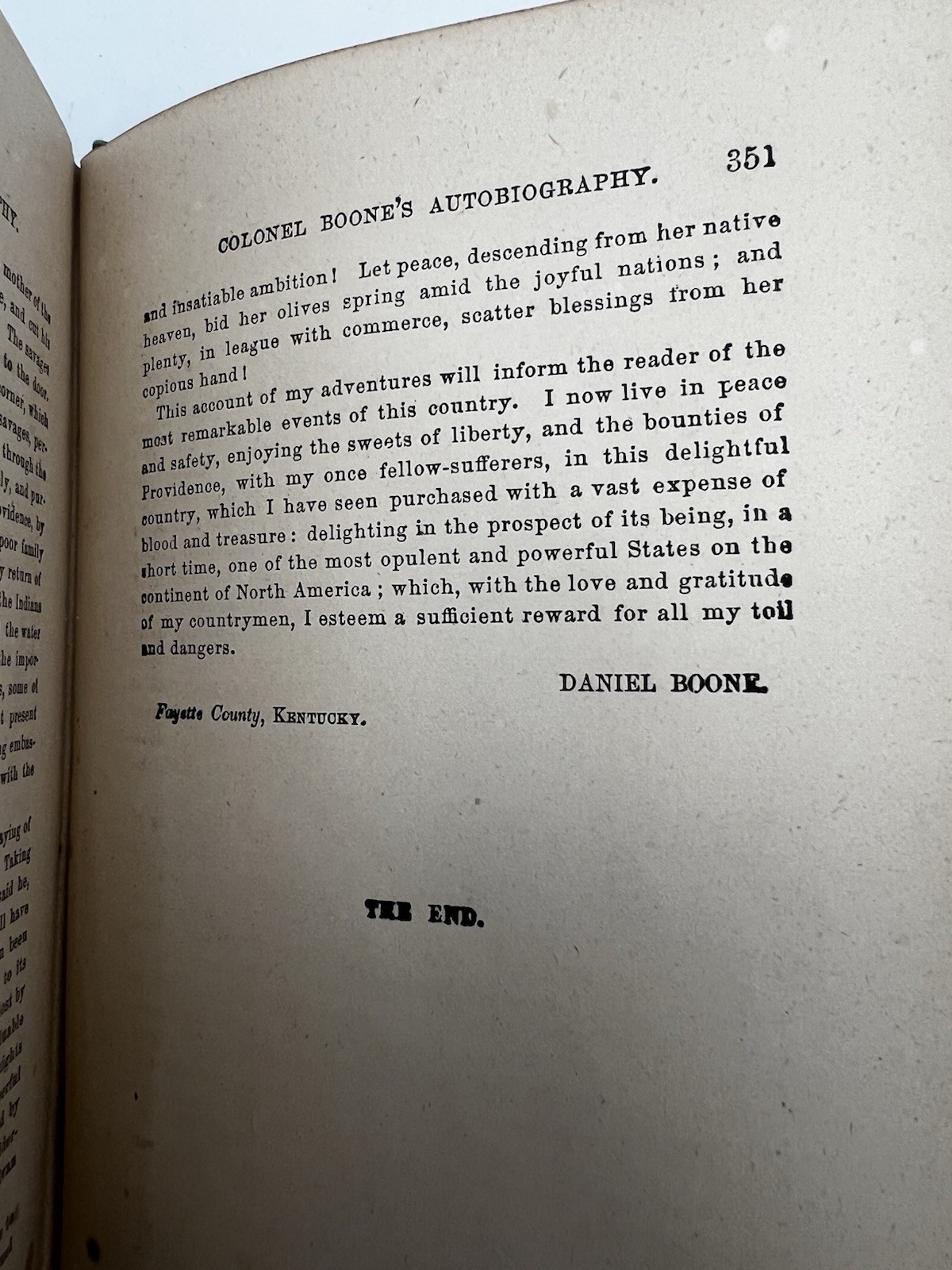 1865 Life of Daniel Boone, the Great Western Hunter and Pioneer Hartley, Cecil B