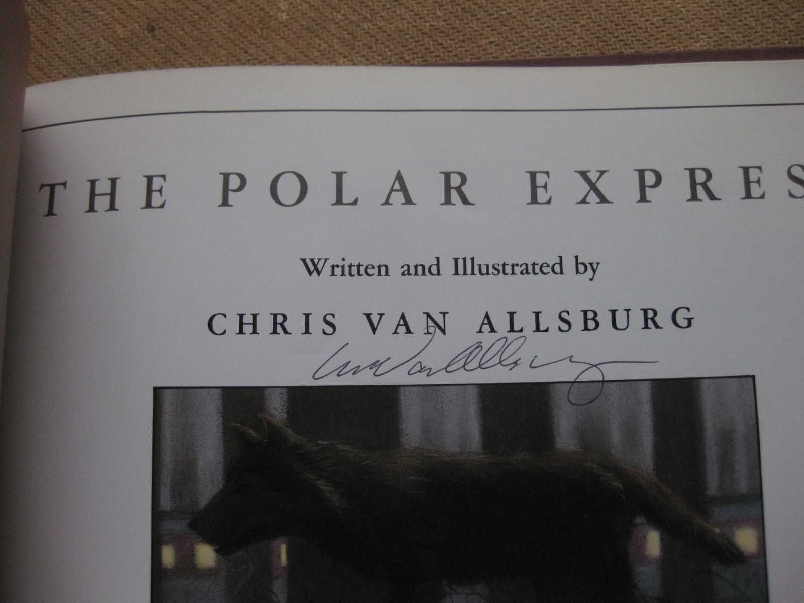 SIGNED – THE POLAR EXPRESS by Chris van Allsburg – 1st HC 1985