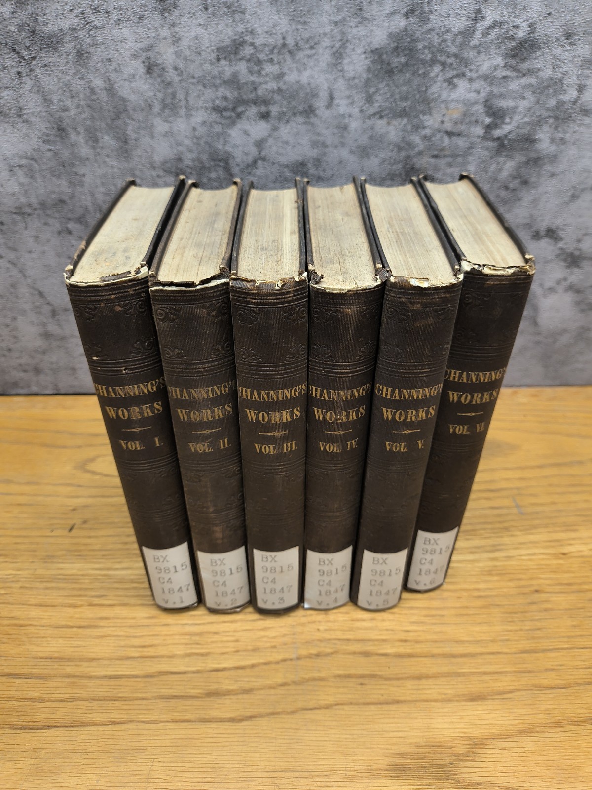 The Works Of William E. Channing Vol 1-6 ~ 1847 Seventh Edition