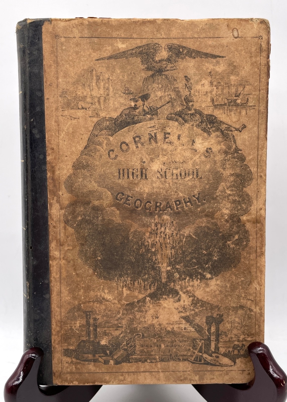 Antique – 1867 Cornell’s High School Geography Book – Sarah S. Cornell