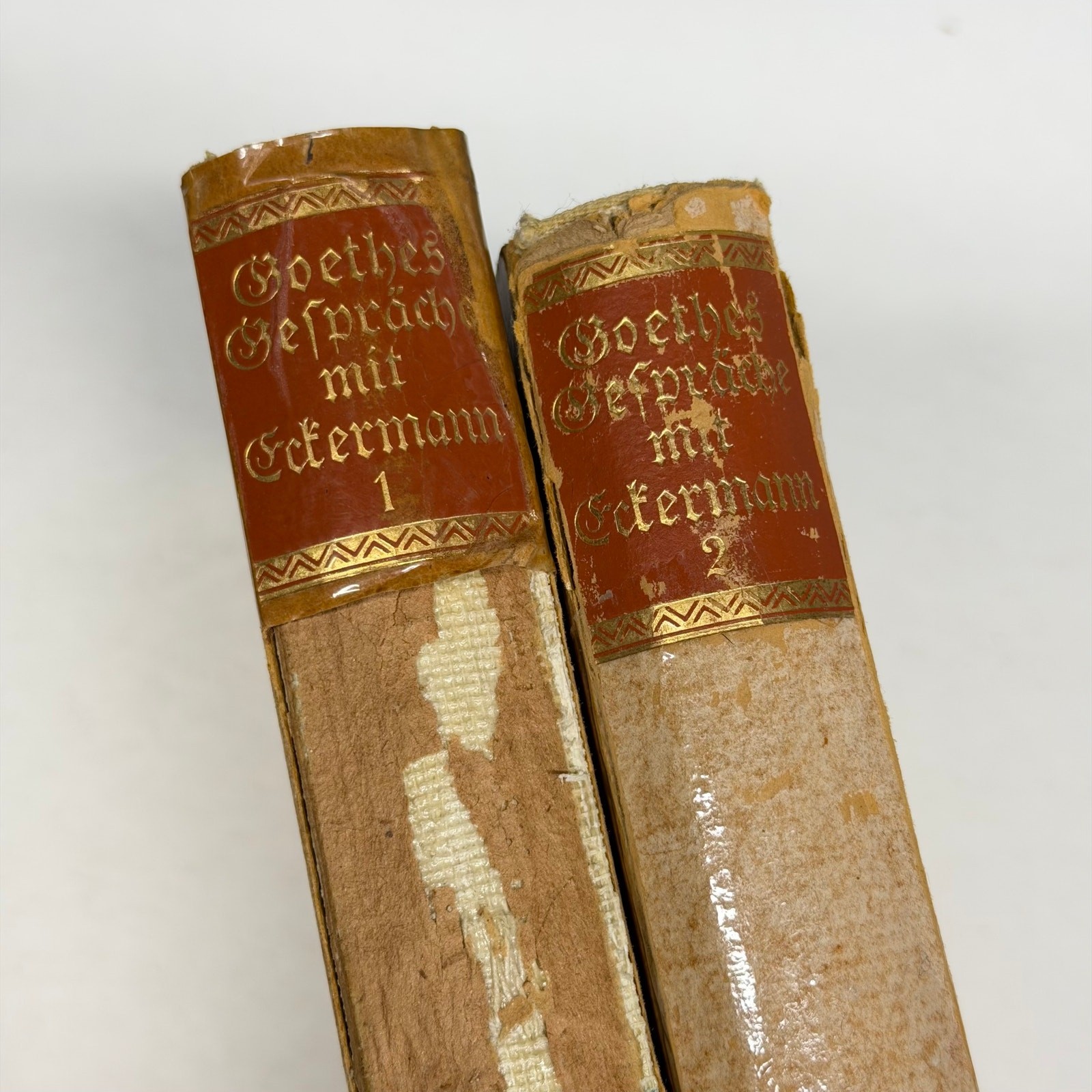 Goethes Gespräche mit Eckermann 1908 Insel Leipzig 2 Vol Set German