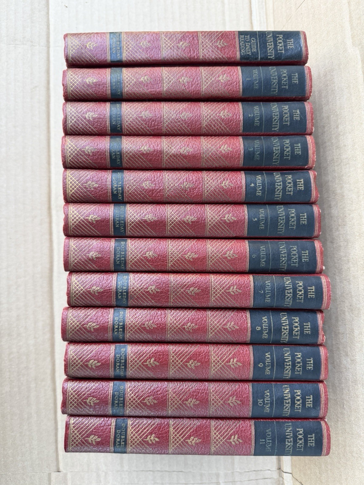 The Pocket University 1927 12 Volumes SET Published by Doubleday, Doran,, Garden