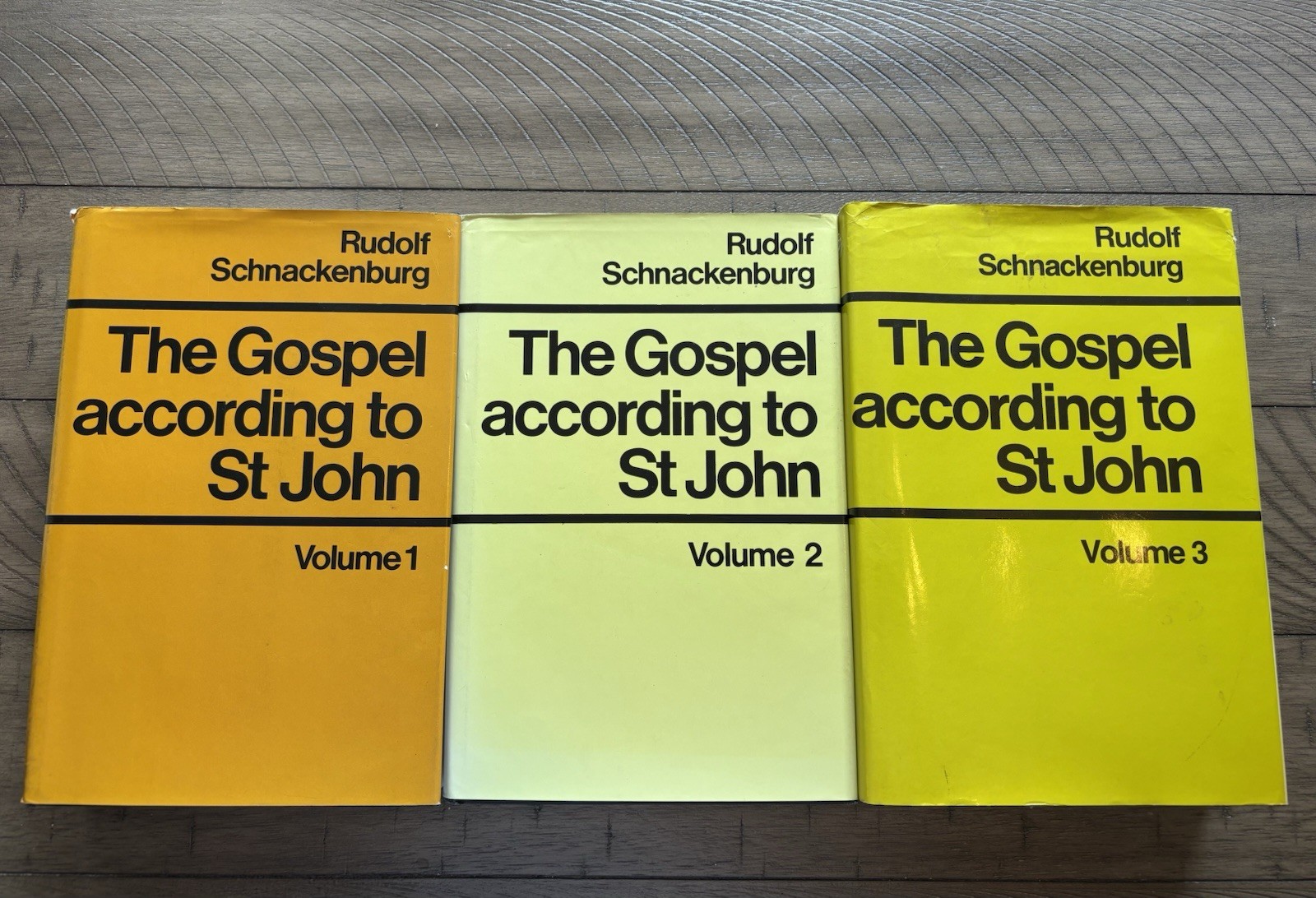 THE GOSPEL ACCORDING TO ST JOHN, Volumes 1-3 by Rudolf Schnackenburg- Acceptable