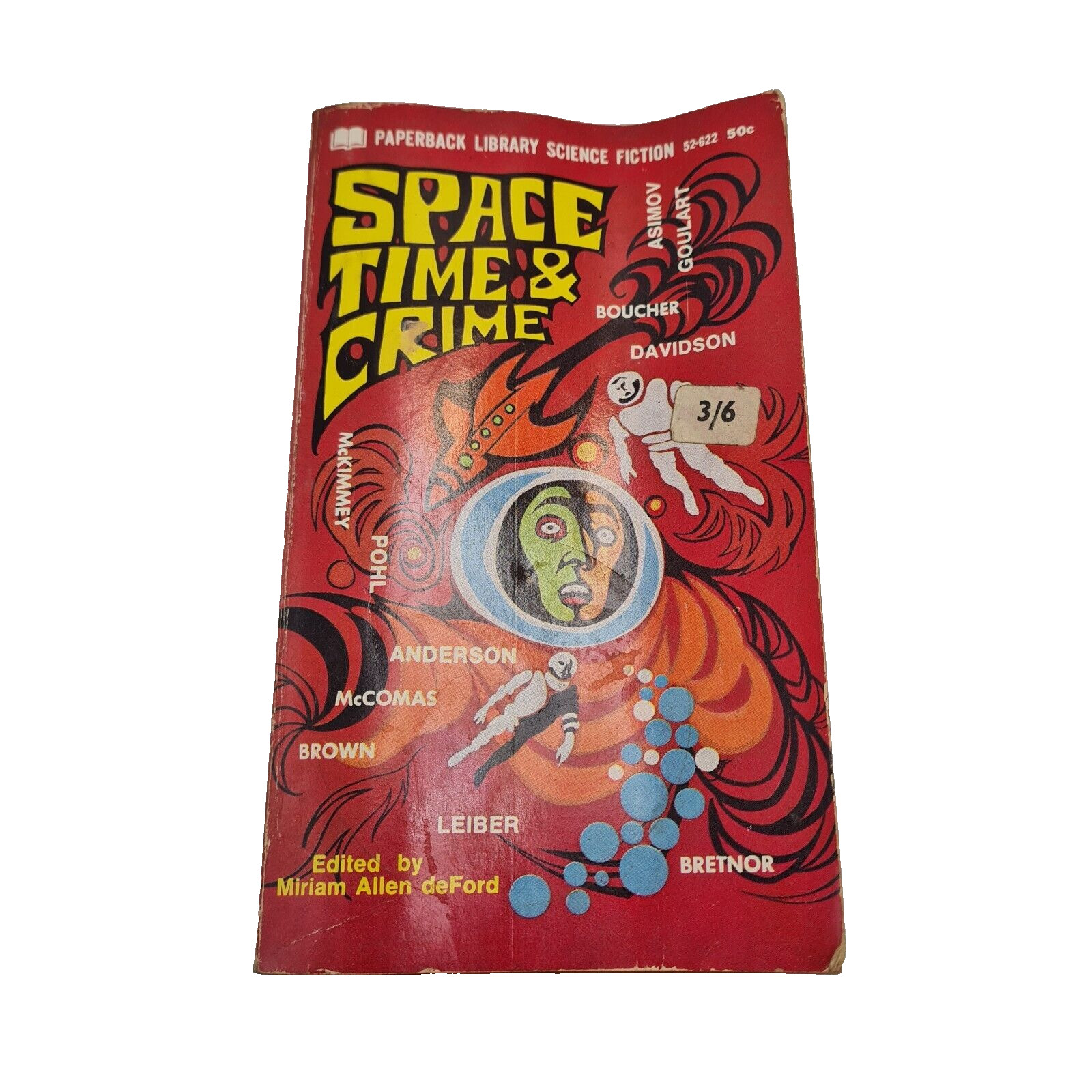 Space Time & Crime 1968 Paperback Miriam Allen deFord Science Fiction