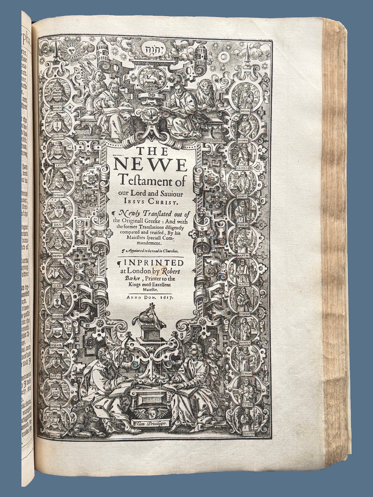 1617 Pulpit Folio 59-Line King James Bible – Complete Text with Genealogies