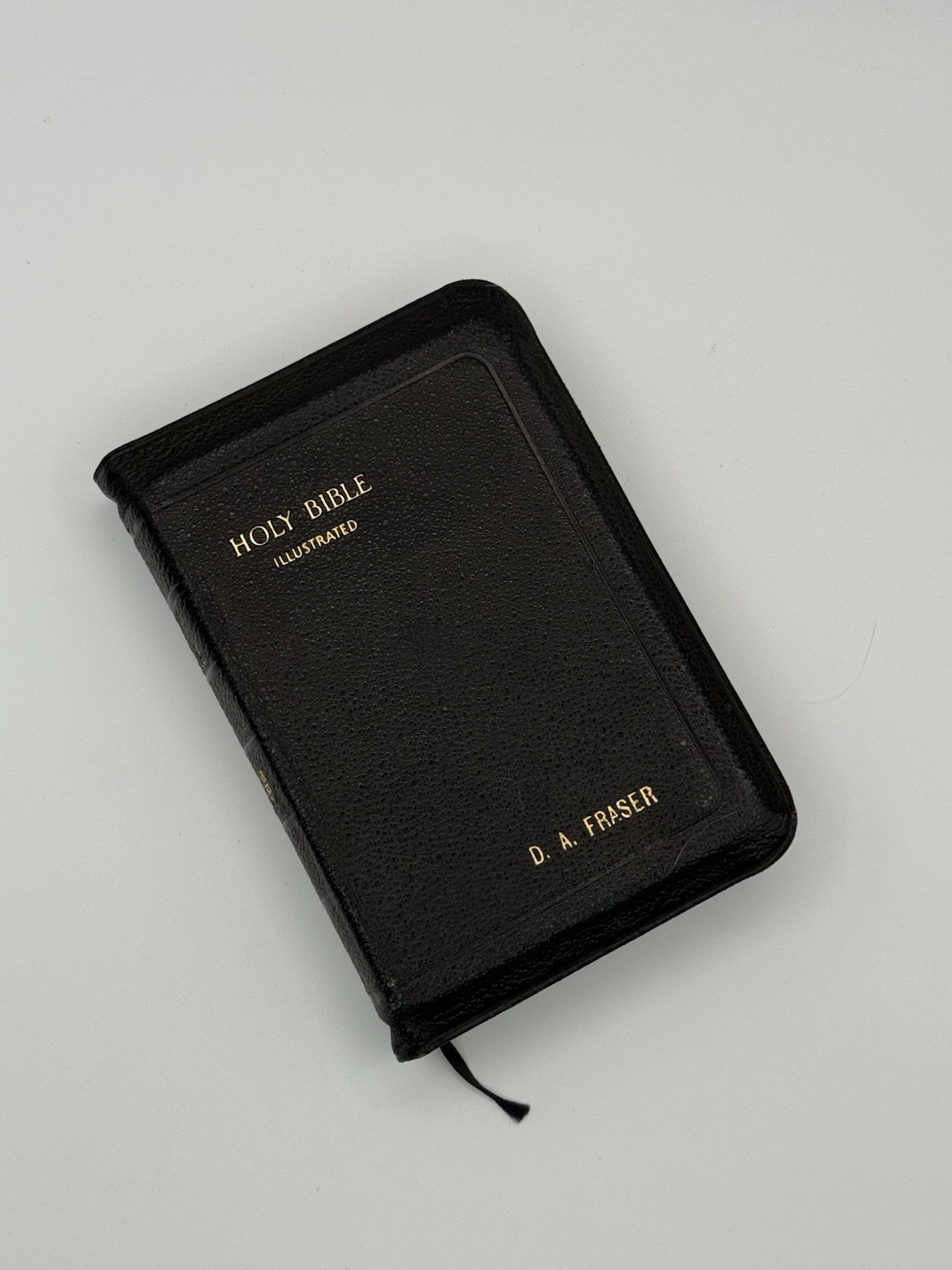 Vintage Thomas Nelson ASV Holy Bible Illustrated Leather Indexed 1930s Gold
