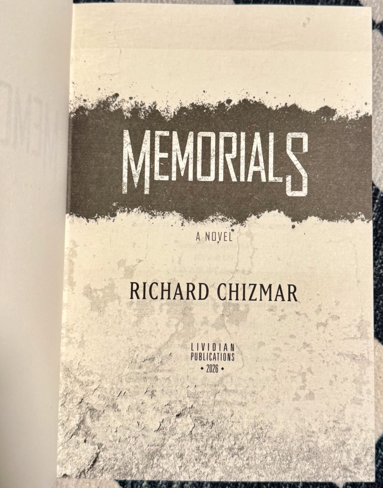 Memorials Richard Chizmar Special Edition Numbered Signed Lividian Pub Slipcased