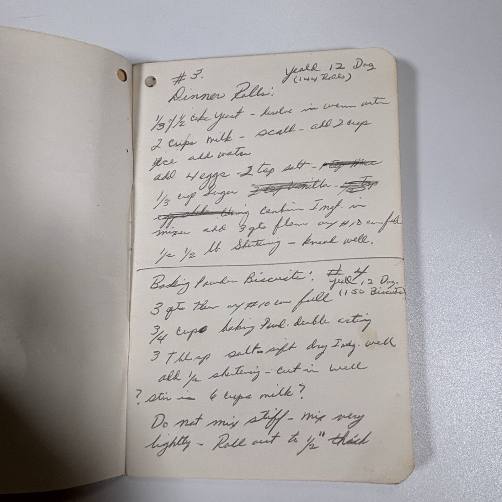 want book notebook vintage handwritten recipes greenwoods inc Kansas City Junk