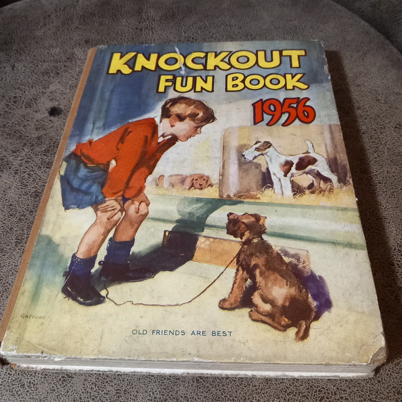1956 “KNOCKOUT FUN BOOK 1956” ILLUSTRATED ANNUAL HARDBACK BOOK