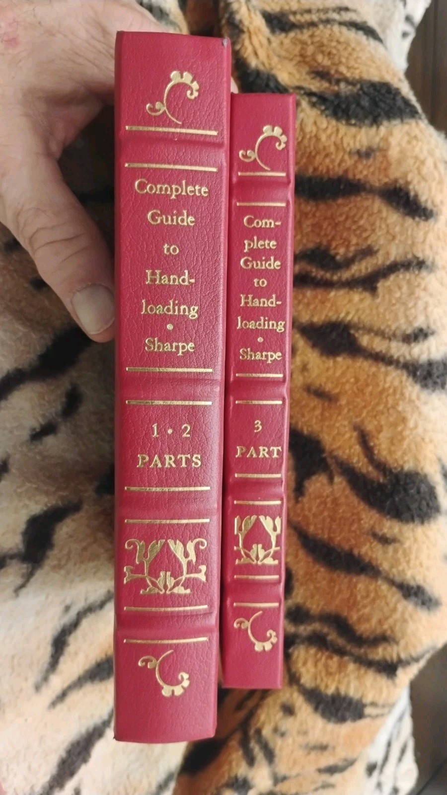 2 Vols.Complete Guide To Handloading Sharpe Palladium Press RED LEATHER/GILT pgs