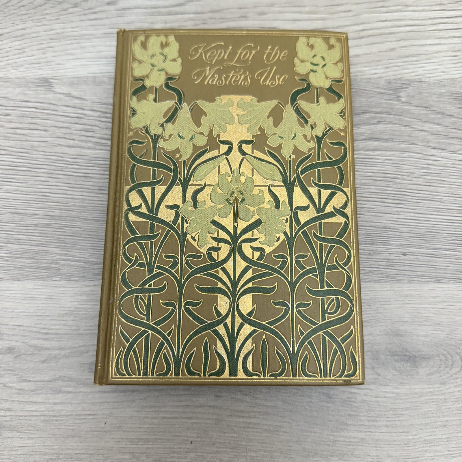 Vintage Kept For The Master’s Use Havergal Gold Cloth HC Altemus Devotional USA