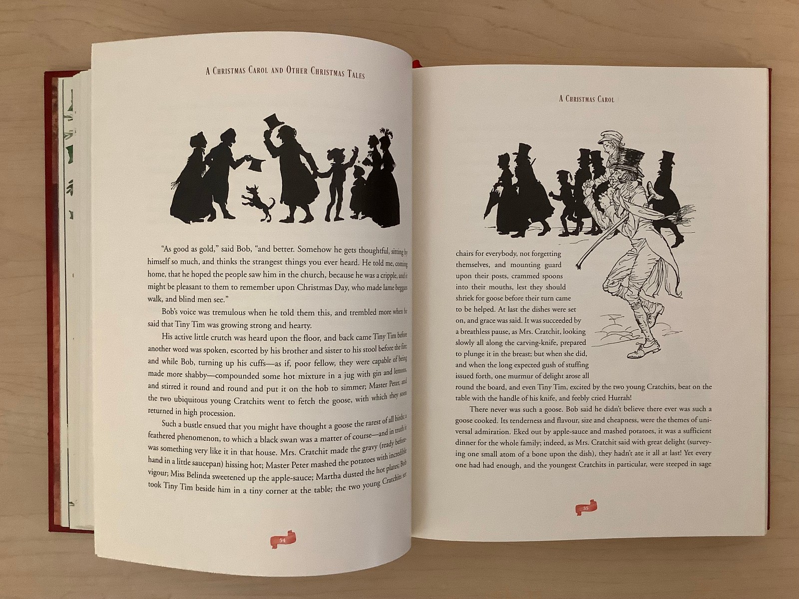 A Christmas Carol and Other Christmas Tales – Stories & Poems – oversize leather