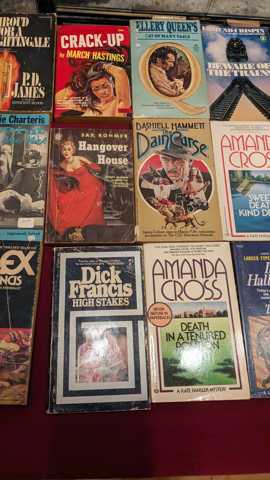 Crime gga Vintage Pb, Lot! Various Authors 50’s G/VG+ (Some Fair) 28 Books Total