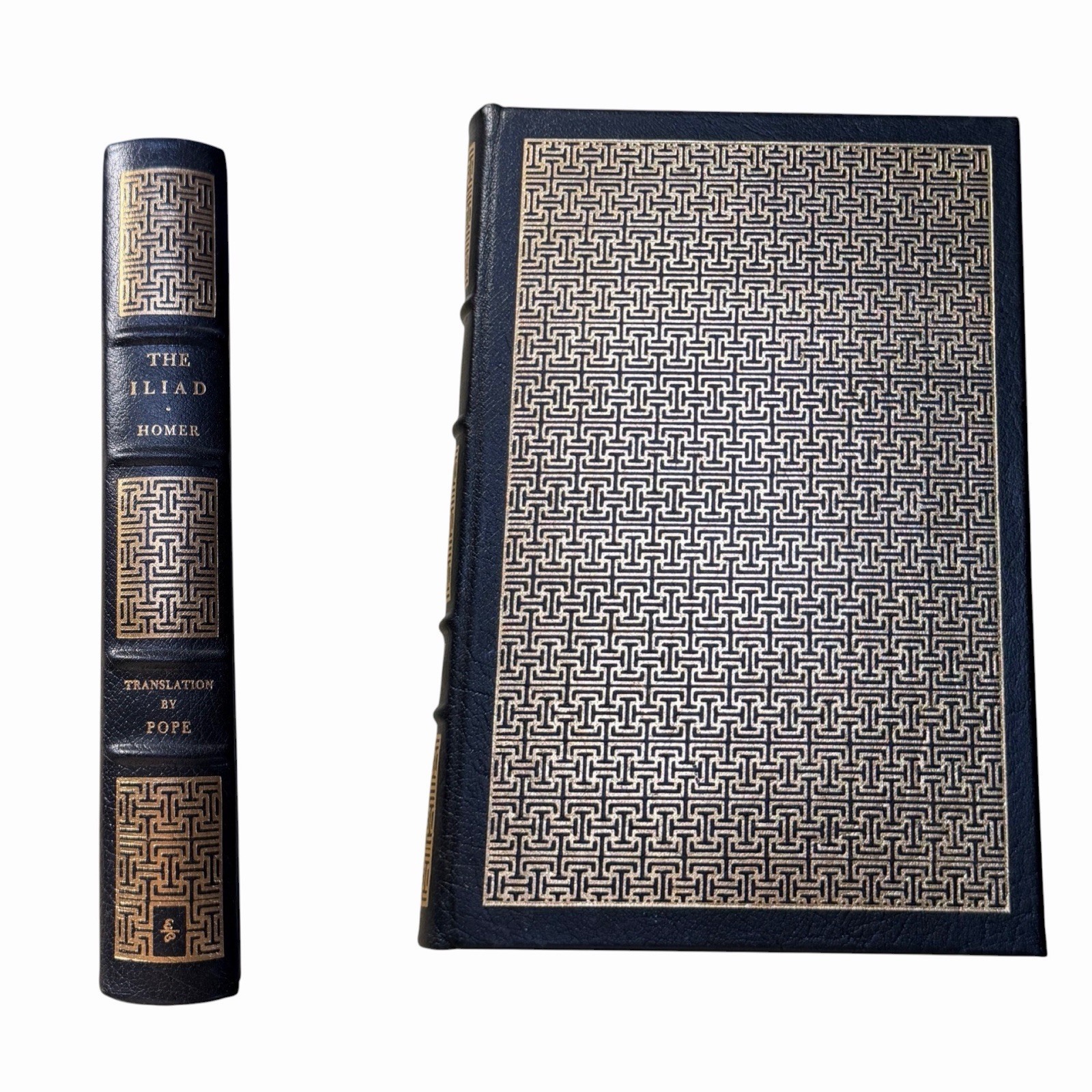 The Iliad, Homer, Translated by Alexander Pope, Easton Press Navy Hardcover Gold