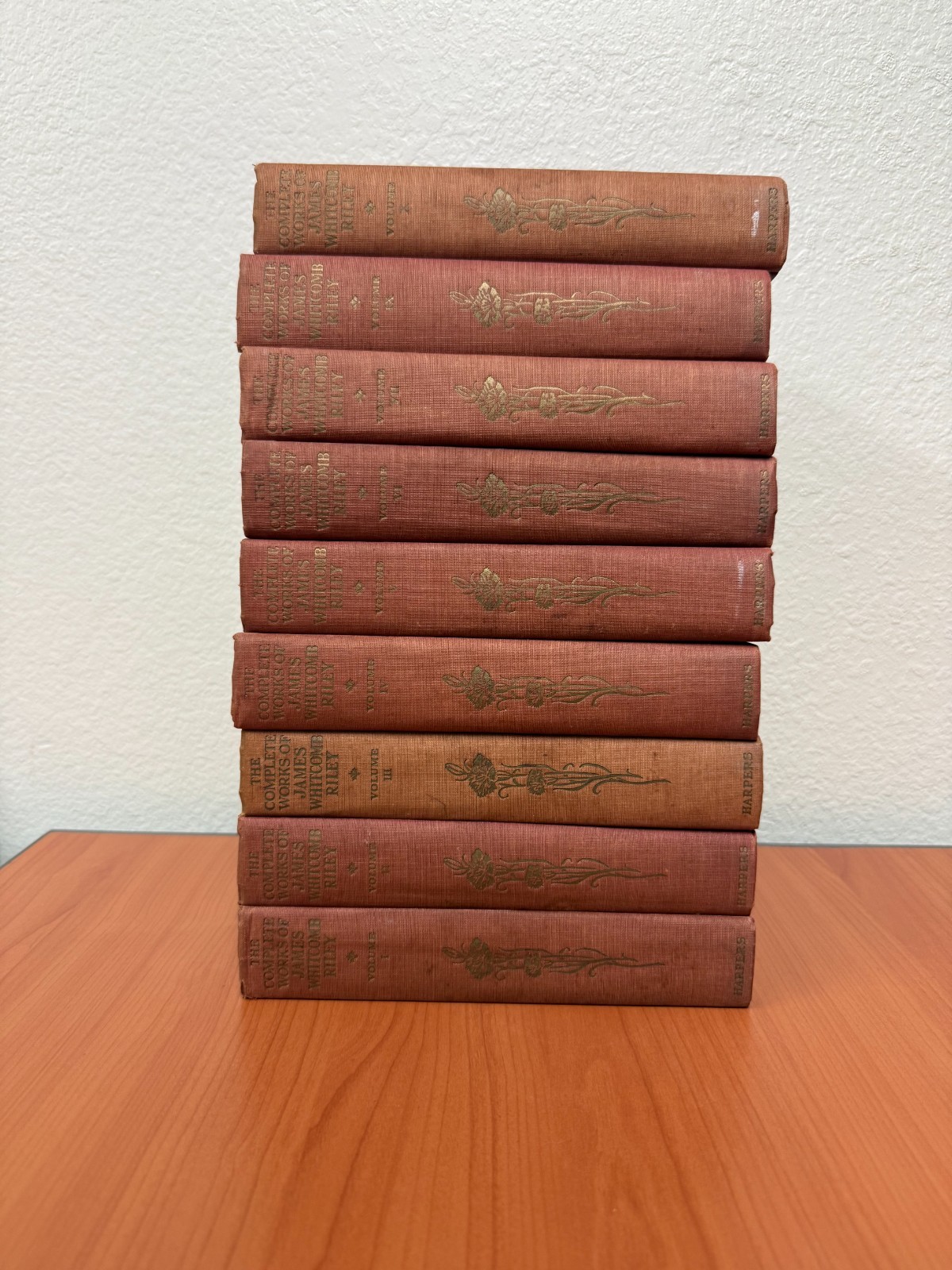 James Whitcomb Riley Complete Works – 9 of 10 Vols (Harper Red)