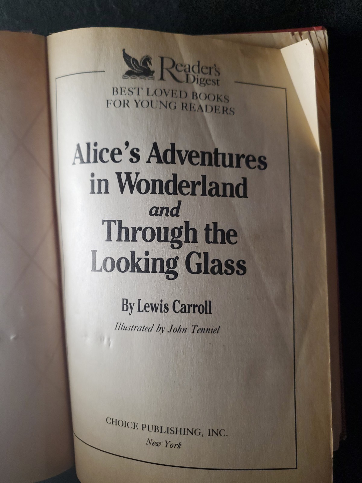 Lot of 6 Vintage Alice in Wonderland Books – Lewis Carroll, Illus. Tenniel
