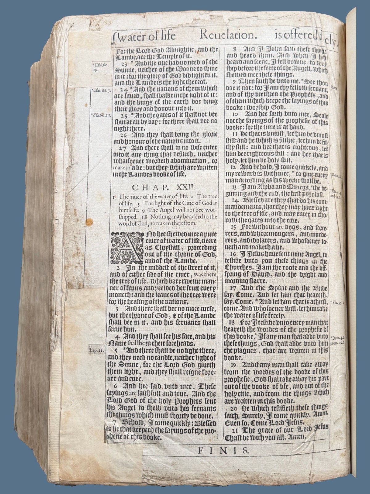 1617 Pulpit Folio 59-Line King James Bible – Complete Text with Genealogies