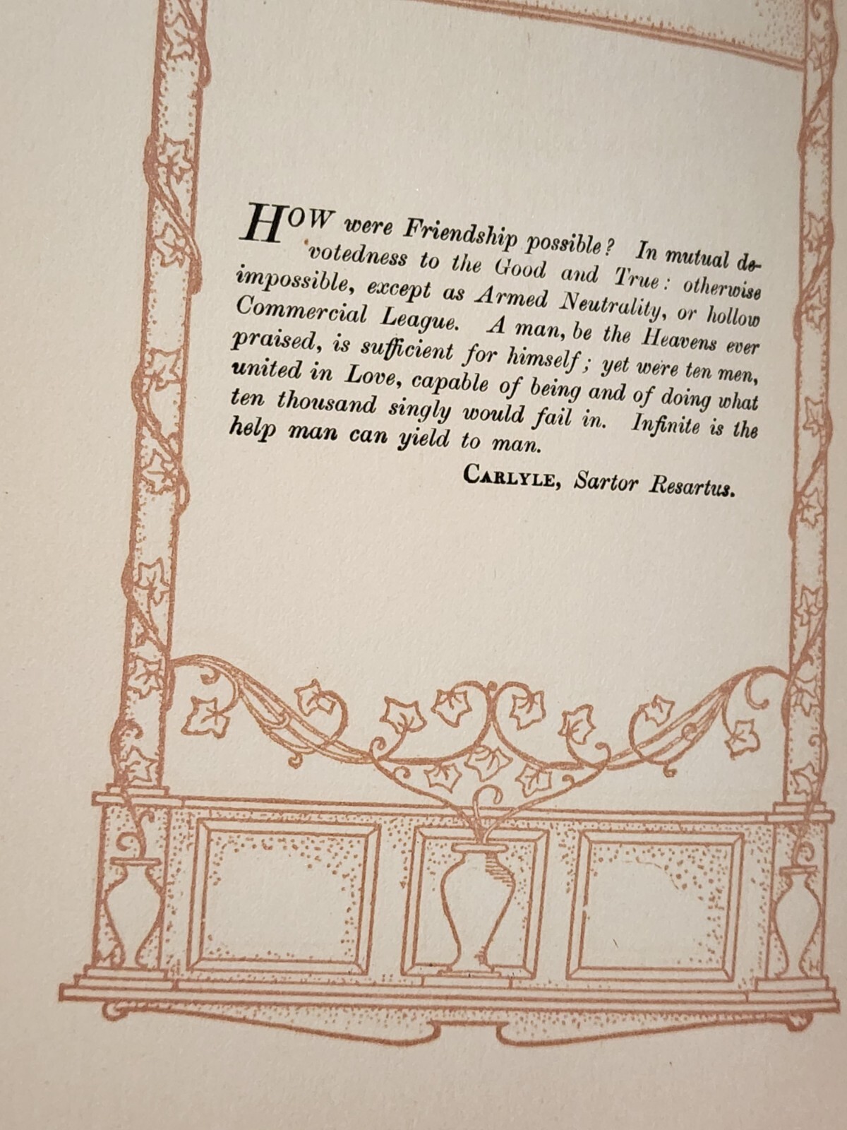 1903 The Culture of Friendship (Friendship booklets) by Hugh Black HC