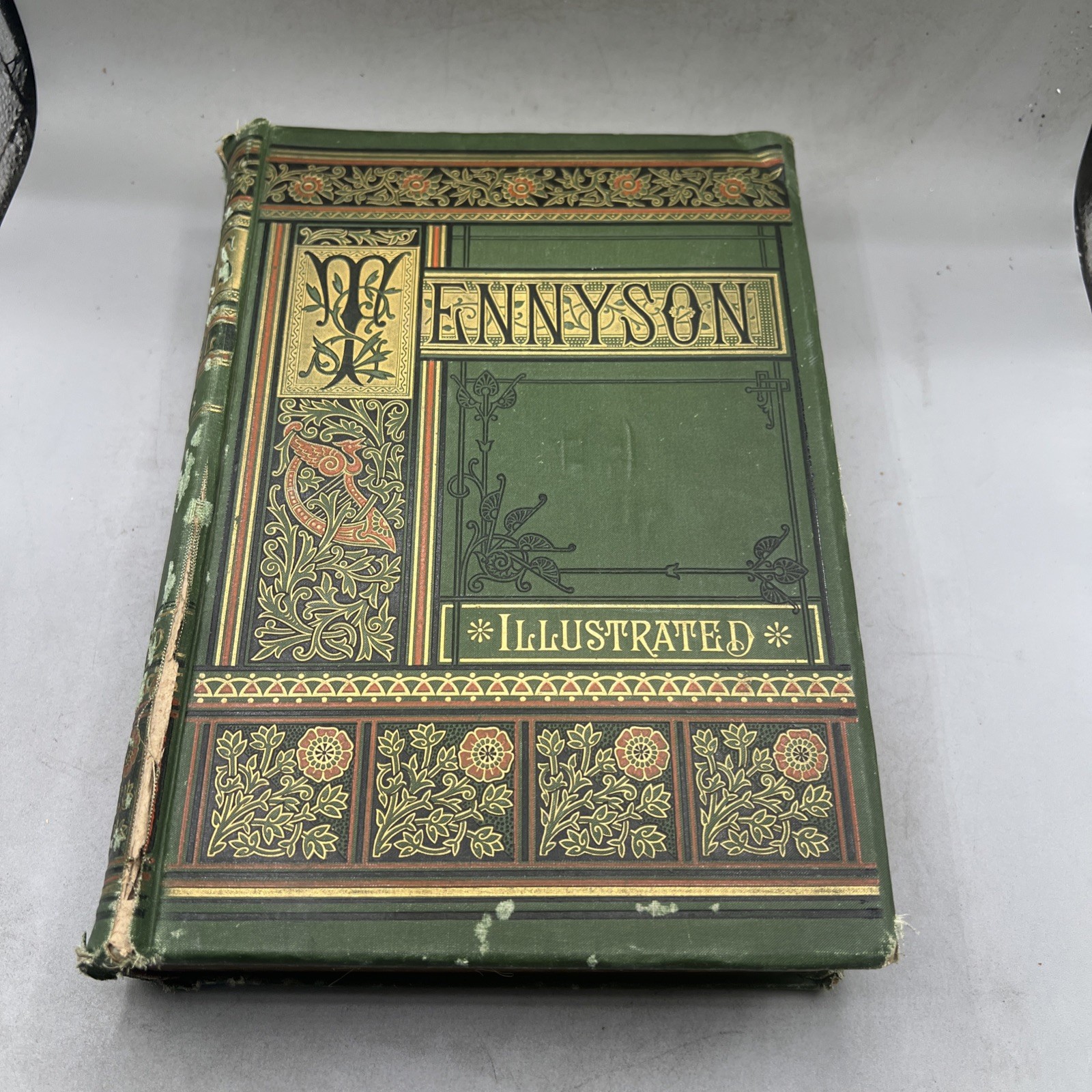 The Poetical Works of Alfred Lord Tennyson Ornate Antique Victorian Gilt 1882
