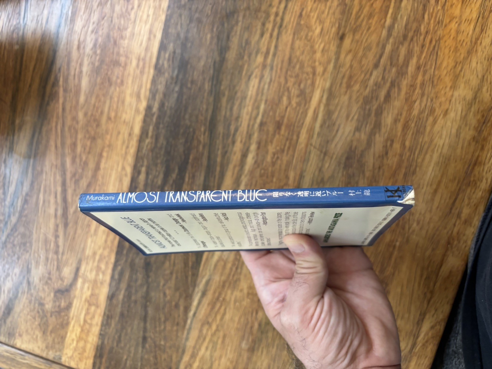 Almost Transparent Blue, Ryu Murakami, 1st paperback Ed. 1981