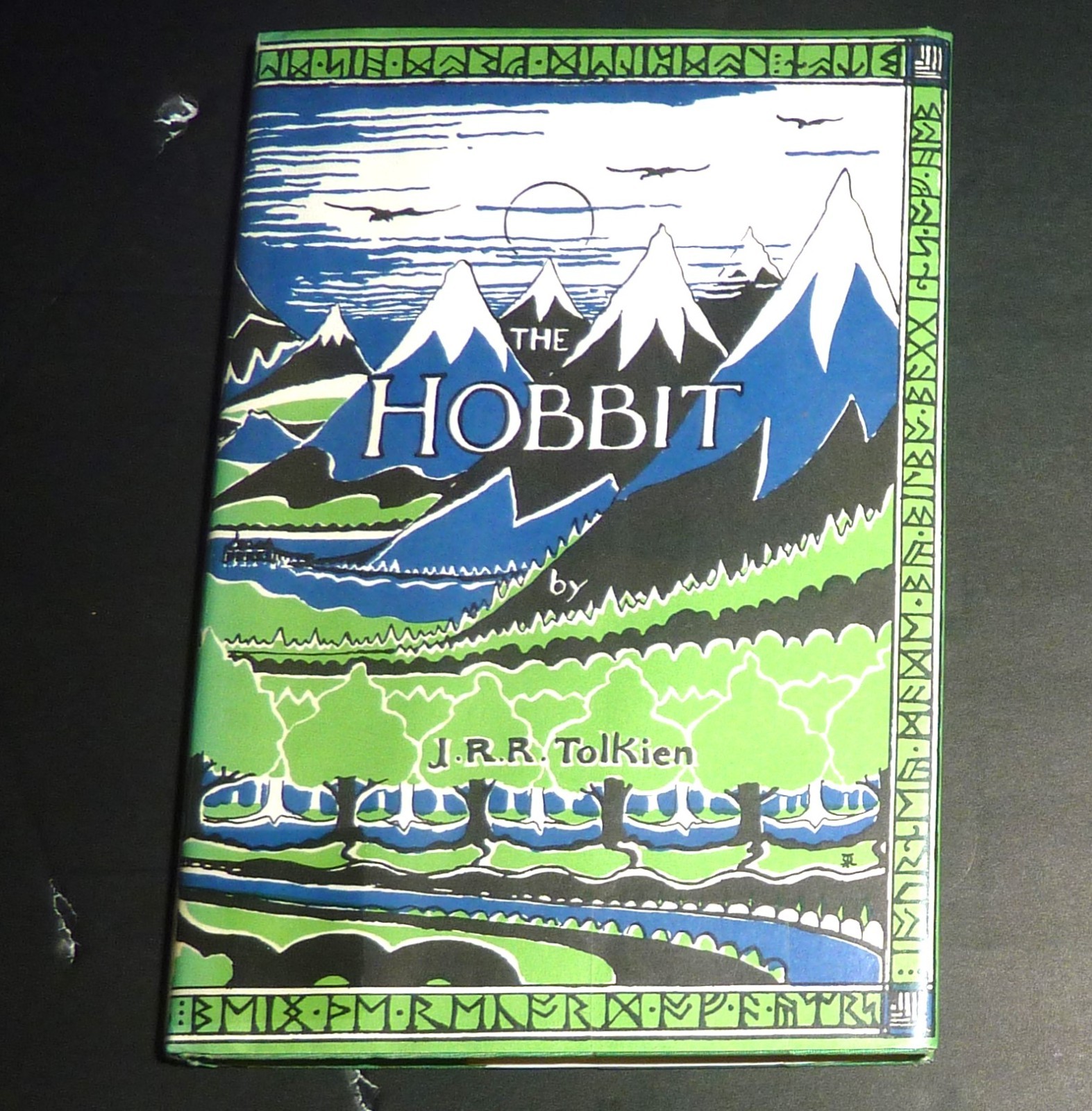 The Hobbit by J.R.R. Tolkien (1966) Library Copy) Hard Cover w/ Dust Jacket