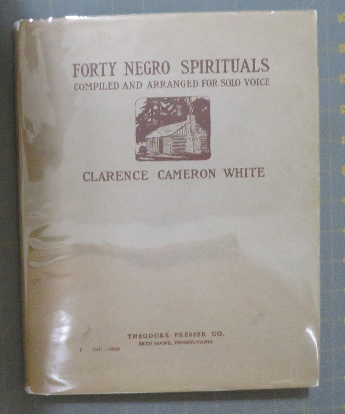 forty negro spirituals clarence white 1927 hardcover w/jacket