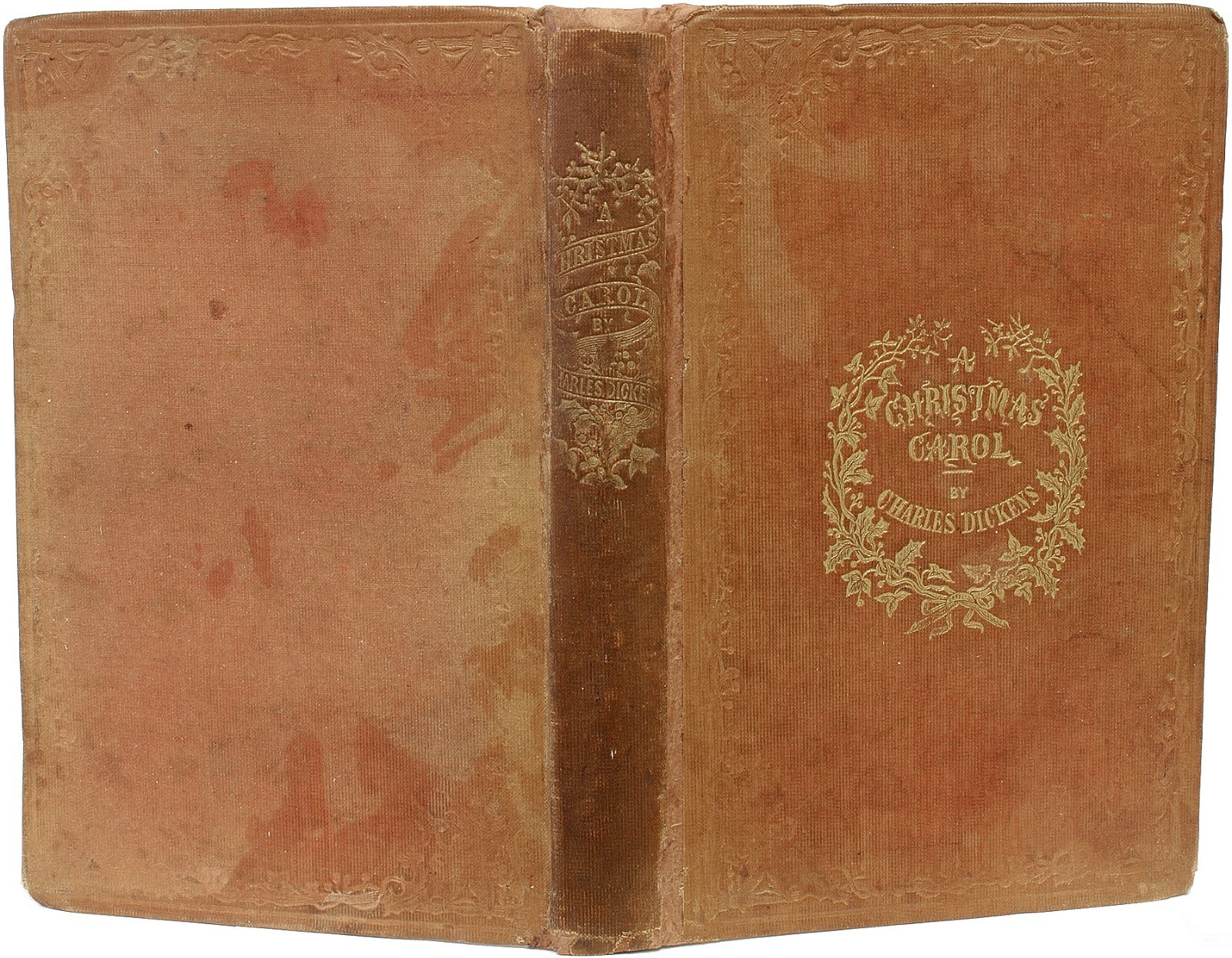 DICKENS. A Christmas Carol. FIRST EDITION 2ND ISSUE – IN ORIGINAL CLOTH – 1843